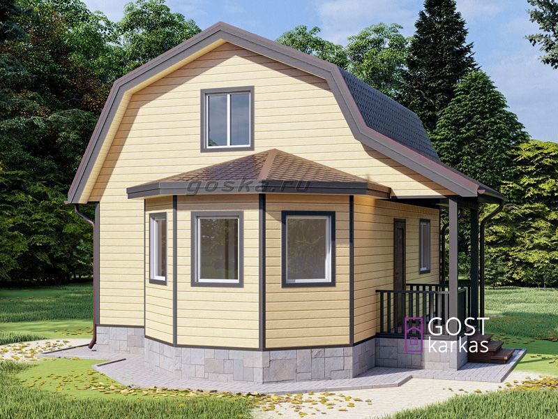 Проект каркасного дома К 69 строительство в Сочи