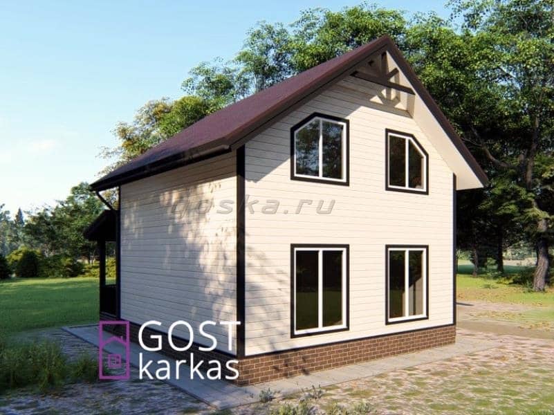 Проект каркасного дома К 99 строительство в Сочи