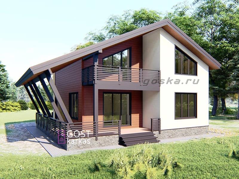 Проект каркасного дома К 205 строительство в Сочи